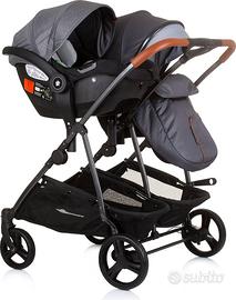 passeggino trio gemellare