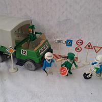 Playmobil 3155 camion e moto polizia