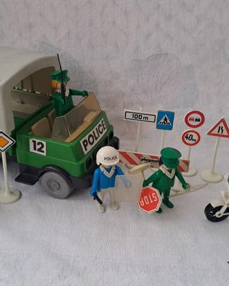 Playmobil 3155 camion e moto polizia