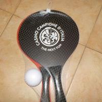Racchette tennis Casino di Campione con pallina