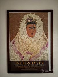 Stampa Frida Kahlo Mexico 107x77 cm