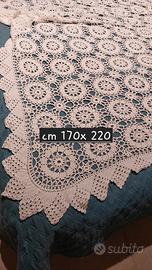 coperta uncinetto letto singolo fatto a mano 