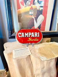Campari Soda vetrofania Pubblicitaria - Vinta 1930