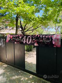 Striscione decorativo compleanno