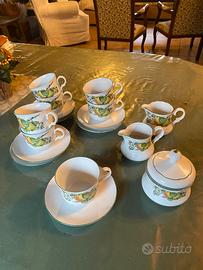 Set 7 tazze te in pregiata porcellana tedesca