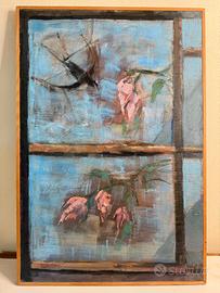 Quadro Giangiacomo Gabin- La rondine e la magnolia