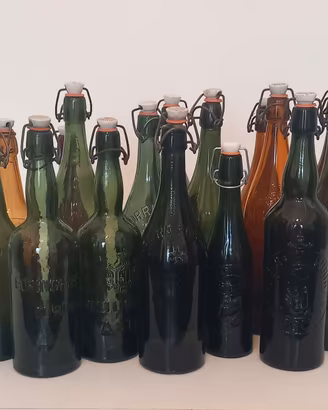 BOTTIGLIE DA BIRRA IN VETRO VINTAGE