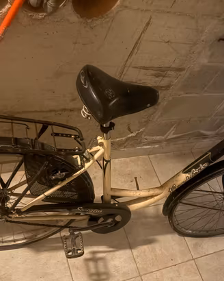 Bicicletta donna "Siviglia" bianca e nera