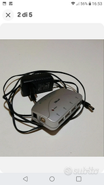 Multiporta usb trust con alimentatore presa 220w