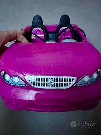Macchina Barbie cabrio rosa glitterata