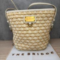 Borsa The Bridge pelle e vimini.