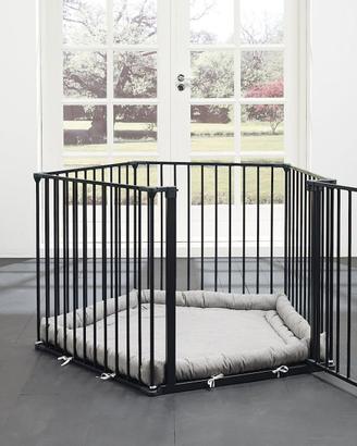 BOX/RECINTO NERO CON MATERASSO INCLUSO