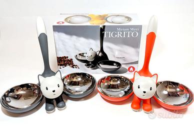 Ciotola Tigrito e porta crocchette gatto Alessi