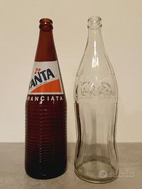 Bottiglie vintage Coca Cola e Fanta
