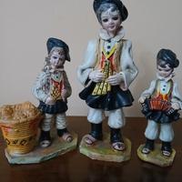 set: 3 statuine Massida ceramica Sarda 