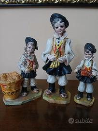 set: 3 statuine Massida ceramica Sarda 