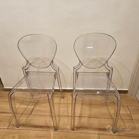 2 sedie trasparenti Pedrali Queen