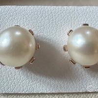 PAIO ORECCHINI ORO ROSA 18kt. E PERLE