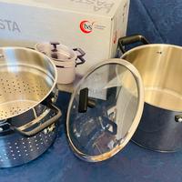 ARTUSI PENTOLA E SCOLAPASTA ALLUMINIO a vapore