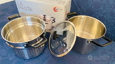 ARTUSI PENTOLA E SCOLAPASTA ALLUMINIO a vapore