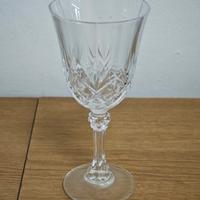 Calice vintage in vetro decorato 