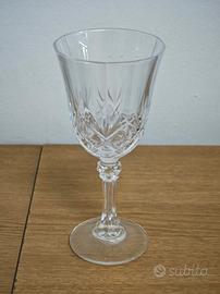 Calice vintage in vetro decorato 