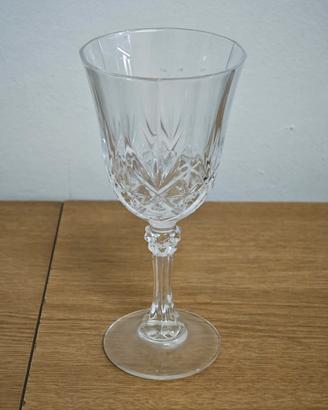 Calice vintage in vetro decorato 