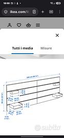 testiera letto ikea  NORDLI