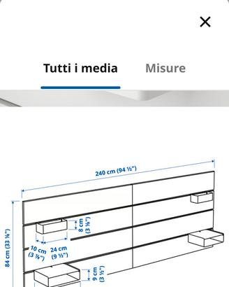 testiera letto ikea  NORDLI