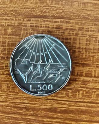 Moneta 500 lire Dante Alighieri 