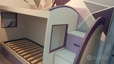 cameretta letto castello giessegi