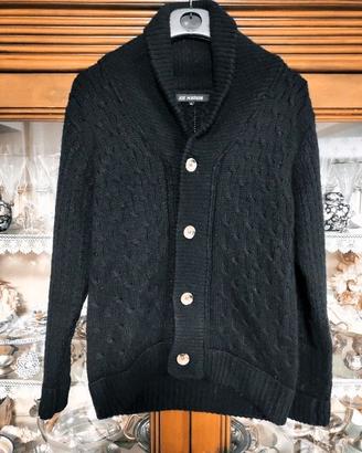 Maglione Cardigan invernale M nero Joe Marvin