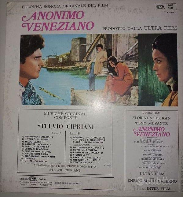 Stelvio Cipriani Anonimo veneziano 1970. Vinile Musica e Film