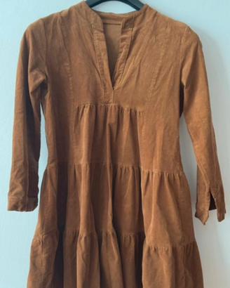 Vestito in velluto a costine taglia S