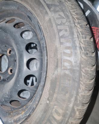 gomme bridgestone invernali e cerchioni in ferro