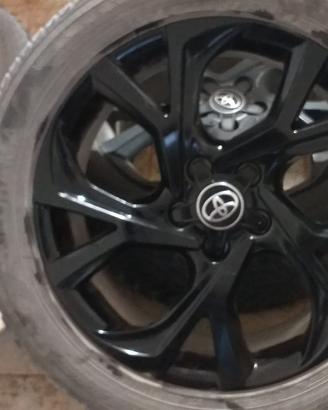 Cerchi in lega toyota da 18 neri opachi