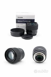 Sigma 56 1.4 attacco Fujifilm