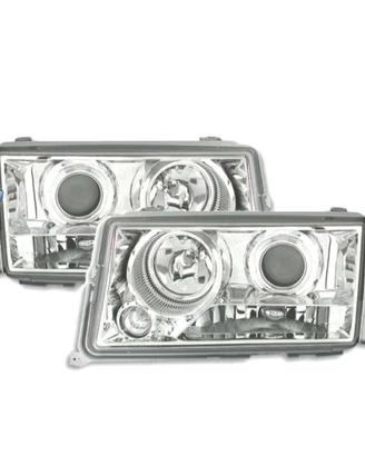 FARI MERCEDES 190 W201 82-93 LENTE CROMATA CON FON