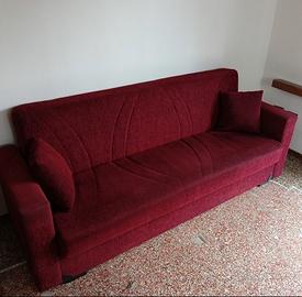 Divano letto 3 posti con contenitore