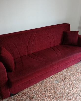 Divano letto 3 posti con contenitore