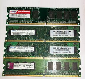 Memorie memoria RAM per pc computer  fisso desktop