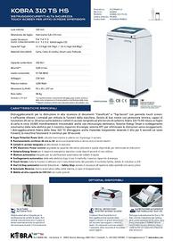 KOBRA 310 TS HS distruggi documenti professionale