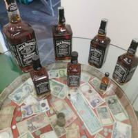 collezione bottiglie jack daniel's