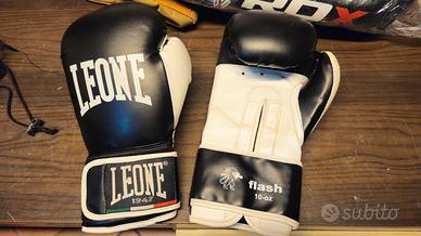 Kickboxing Leone protezione stinchi e guantoni