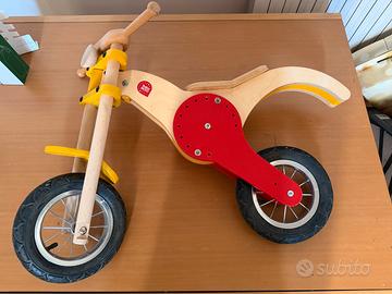 Baby moto - bici balance in legno regolabile