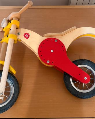 Baby moto - bici balance in legno regolabile