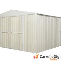 Box prefabbricato in acciaio 360x430cm avorio