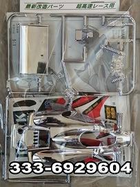 Mini 4WD MANTA RAY BLACK SPECIAL SILVER PLATED