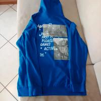 Felpa blu con cappuccio Shein taglia XL