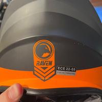 Casco cross con mascherina